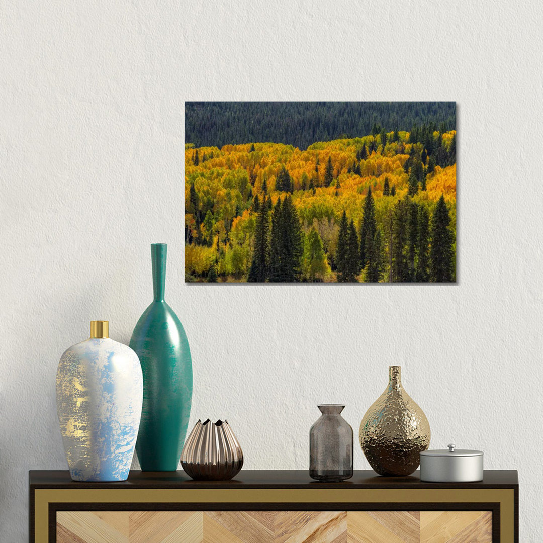 Autumn Flames von Bill Sherrell - Giclée auf Leinwand ohne Rahmen