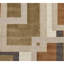 Geometric Area Rug in Brown/Ivory/Orange-962356356