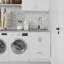 Reed - Armoire de buanderie de luxe 24 "avec robinet coulissant et évier en acier inoxydable - blanc-782517856