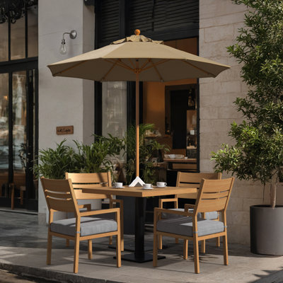 Parasol en bois de teck 7,5 pi