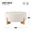 Repose-pieds moderne capitonné rond-1297491121