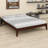 Solid Dry Bamboo Wood Platform Bed Frame, With Wood Slat Support-1700604791