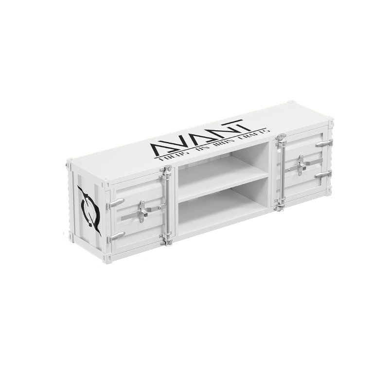Crédence de rangement l 59,05 po Mulero, Blanc