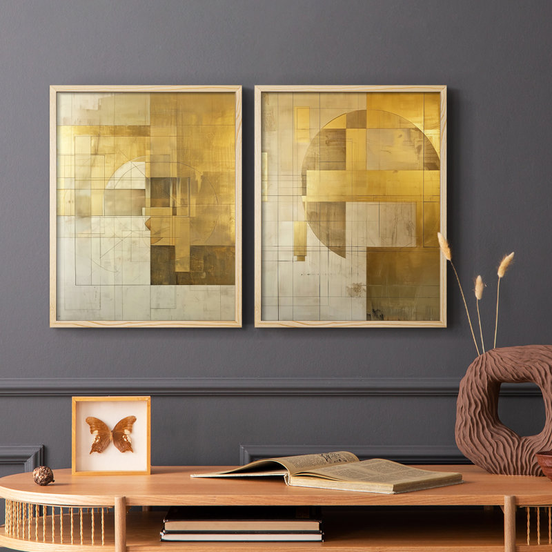 ABSTRACT Series CXII - Reproduction encadrée de qualité supérieure - prête à être accrochée - aucun clou requis - aucun clou requis