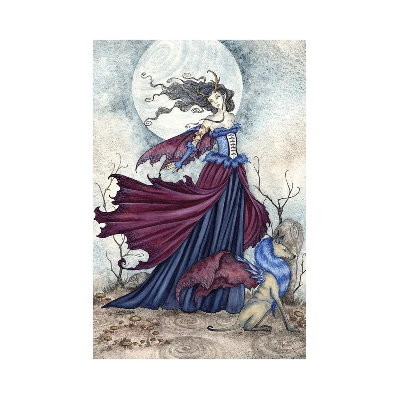 The Moon Is Calling by Amy Brown - Wrapped Canvas Print, 101.6 cm H x 66.04 cm W x 1.91 cm D