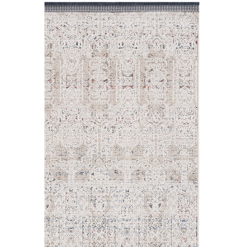 Tapis ivoire / olive clair tissé à la machine 80% polyester, 20% coton Lauren Ralph Lauren Callary, Rectangle 8 pi x 10 pi
