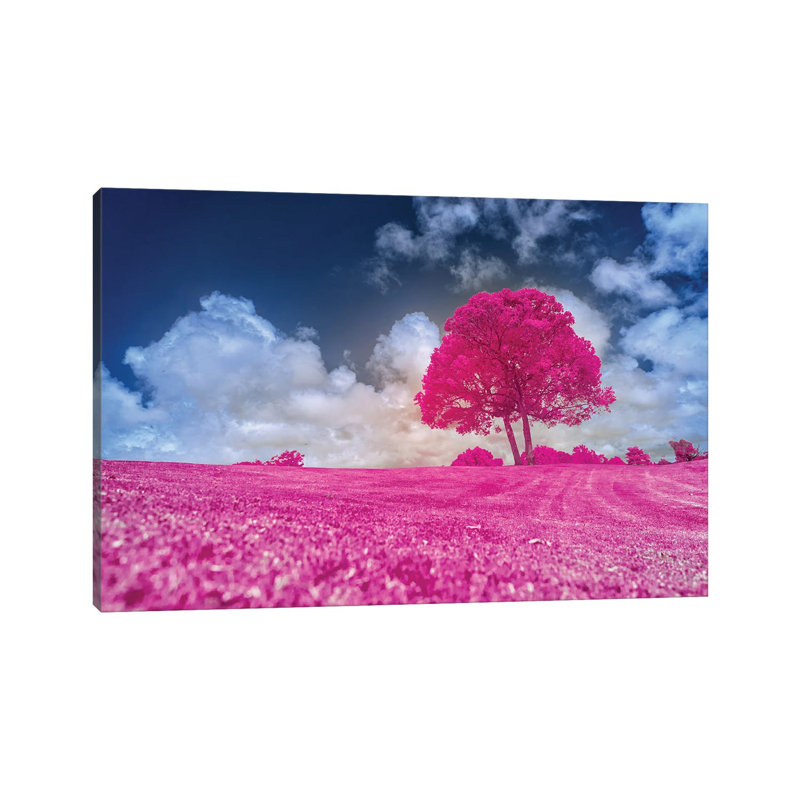 Pink Tree by Glauco Meneghelli - Wrapped Canvas Print, 45.72 H x 66.04cm W x1.905 cm D