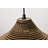 100-watt 1-light Matte Black Modern Nordic Style Pendant Light With Natural Brown Origami Paper Shade