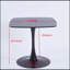 Table de salle à manger 23,62 pouces avec plateau en panneau de fibres à densité moyenne stable et pieds en métal, facile à assembler et à entretenir pour les cuisines et les salles à manger modernes-483553614-483553613-483553591