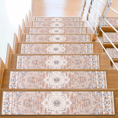Tapis d'escalier intérieur antidérapant (ensemble de 15)