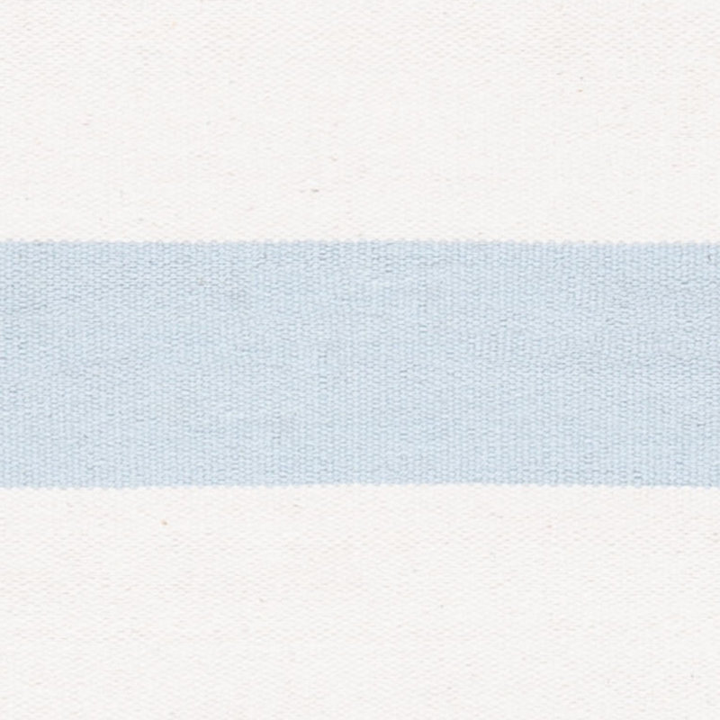 Tapis rayé bleu ciel / ivoire Brookvale, Tapis de couloir 2 pi 3 po x 11 pi 7 po