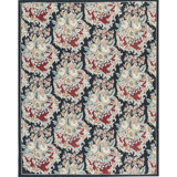 Aubusson Renaissance Wool Floral Area Rug