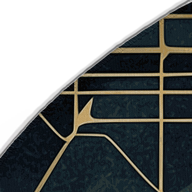 Nebula Layers Indoor And Outdoor Area Rug, Round 5'