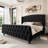 Bed Frame with Deep Button Tufted Wingback Headboard and Footboard, Velvet Upholstered Platform Bed Frame, No Box Spring Needed, Easy Assemble-1481038956-1481038949
