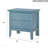 Teal Elegance Nightstand with Drawers