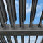 Pergola à auvent rigide à fixation murale 10 pi x 14 pi PURPLE LEAF, pergola de terrasse extérieure imperméable et réglable avec drainage directionnel-128840104