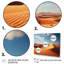 Beige Blue Indian Art Golden Desert-2047062896-2047062897