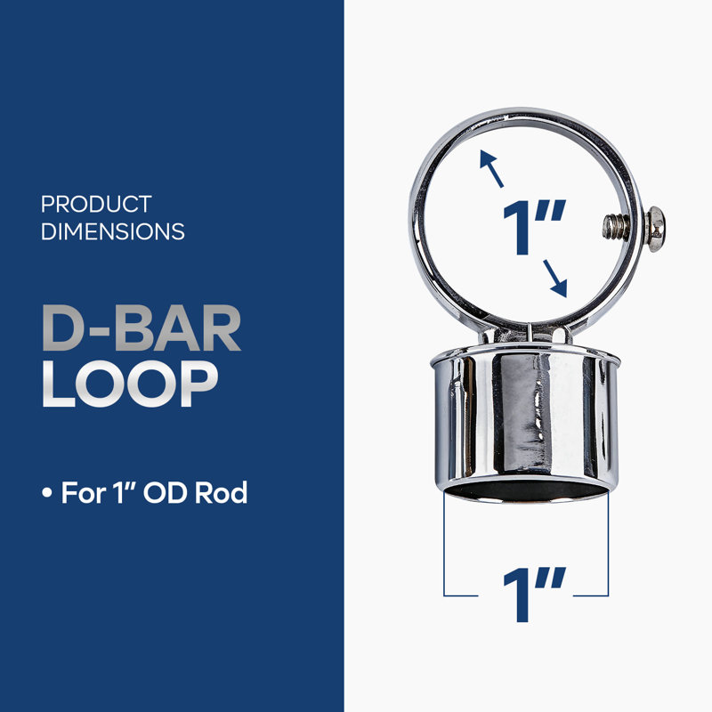 CP Loop & Flange for Ceiling Support, Zinc-Plated Finish
