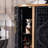 Retro Black Porch Cabinet Accent Cabinet