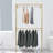 Adisynn 47.2'' Metal Wall Mounted Clothes Rack