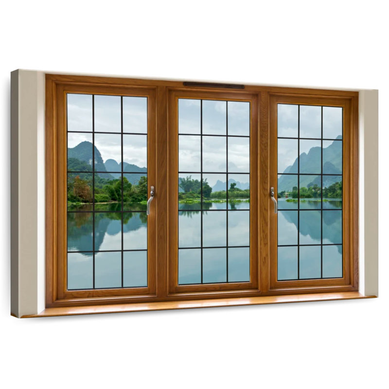 Lilie Window Pane, 24" H x 36" W