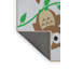 Tapis vert/brun tissé à la machine-546403348