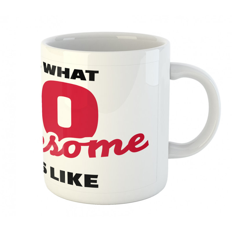 Grande tasse à café soixantième anniversaire