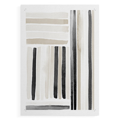 Neutral Lines I -Canvas Print Only - NOT FRAMED