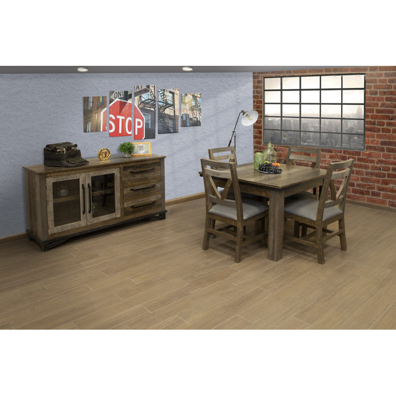 Loft Brown 59.75'' Solid Wood Sideboard