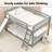 Multi-Size Bunk Bed (Twin-Over-Twin / Full-Over-Full) - Sturdy Pine Wood & Mdf Construction With Interchangeable Slide & Ladder Placement, Available In White & Gray-558964021-558963979