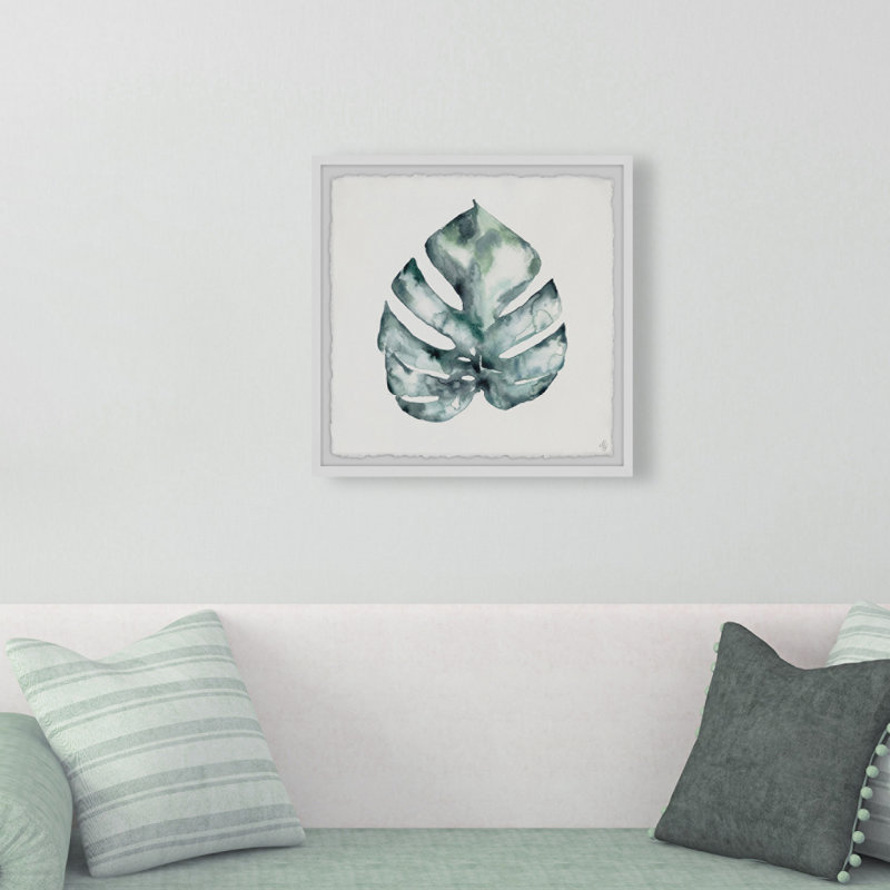 Chelsea Big Palm Leaf Framed Print, 18" H x 18" W x 1.5" D