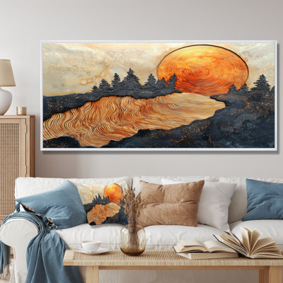 «Golu Sunrise Tree In African Field Landscape I», art mural forêt
