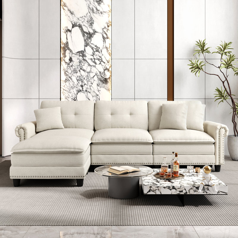 Sectional, Beige