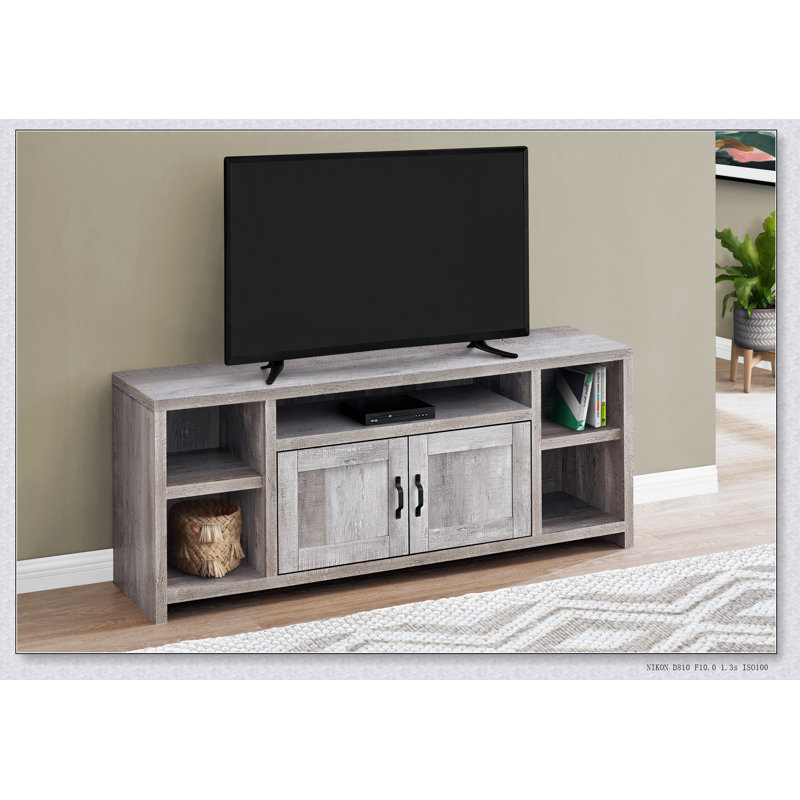 Meuble télé, 60 po, console, meuble multimédia, armoire de rangement, salon, chambre à coucher, stratifié, transitionnel