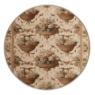 Machine Washable French Brown Area Rug