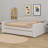 Everlina Full Size Upholstered Daybed with Storage Armrests, Trundle-1724050718