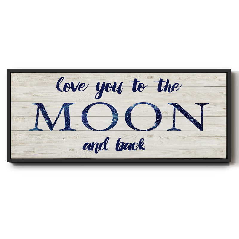 Moon and Back- Framed Canvas