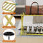 Porte-bagages double pour chambres d'hôtes, doré-136159831