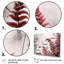 «Red Grey Fern Flowers», impression sur toile-1022936411-1022936404