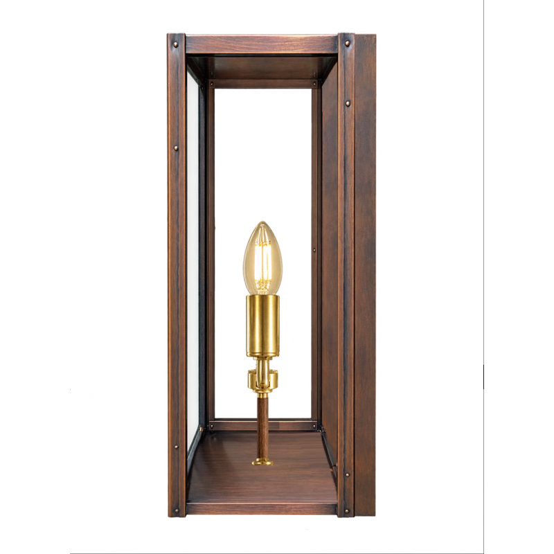 Copper Outdoor Flush Mount, 12" H x 6" W x 6" D