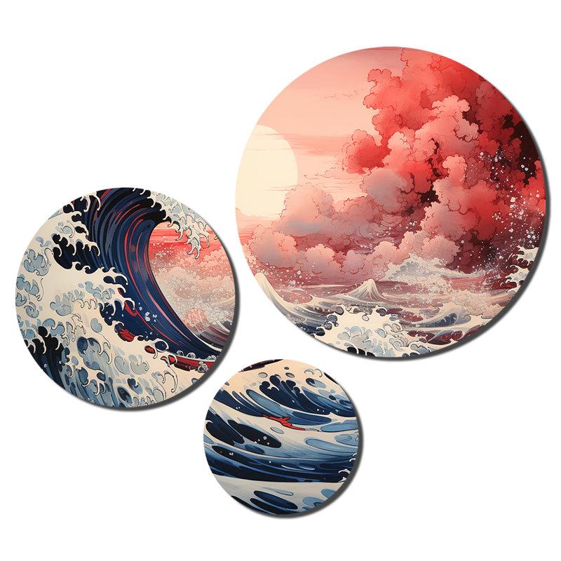 Ensemble de 3 décorations murales