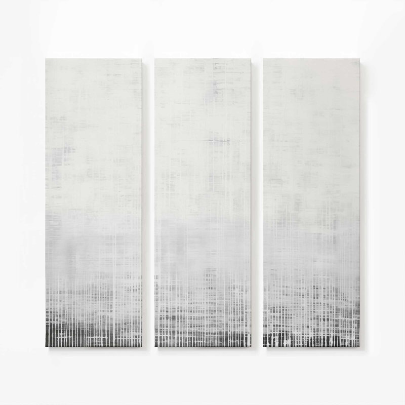 Impression sur toile Whiteout Rhythm II, H 48 po x l 48 po x P 1,25 po, Toile tendue, 3