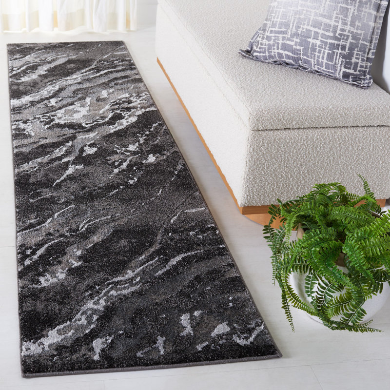 Pacific Performance Abstract Rug, Runner 2'2" x 9'
