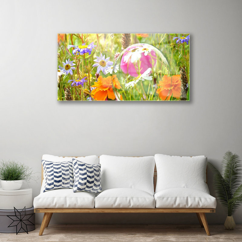 Flowers Nature - Unframed Photograph on Glass
