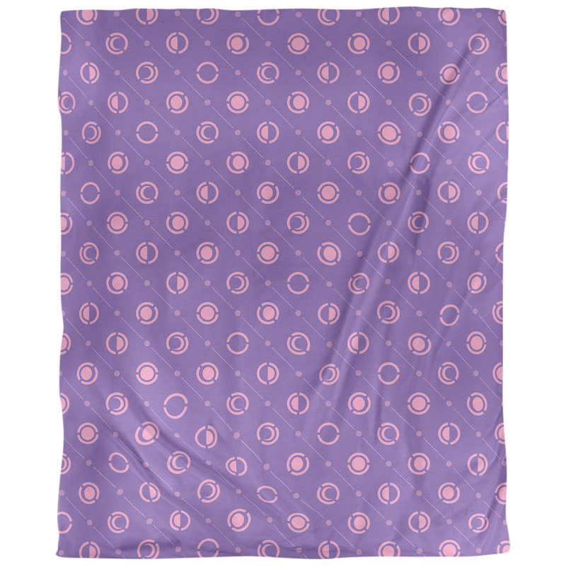Tissu de phases lune, Mauve / rose, L 60 po x l 36 po, Polyester filé