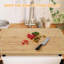 Bamboo Noodle Board Stove Cover, Large Charcuterie Board, Counter Space Top Covers Decorative Tray