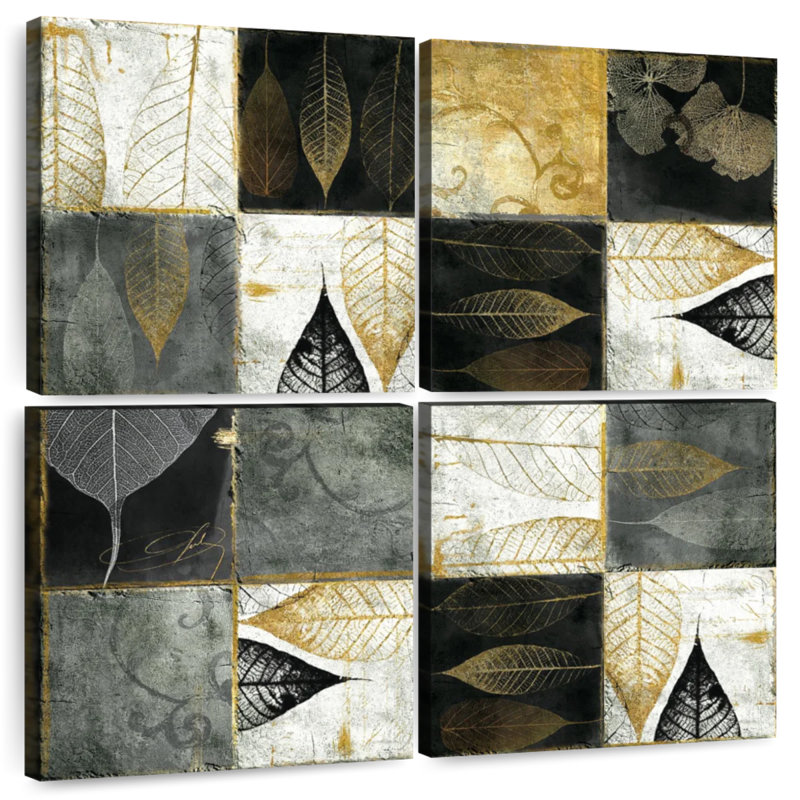 Leaf Patterned Tiles, 38" H x 38" W