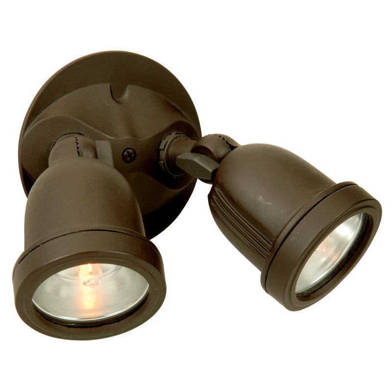 Outdoor Security Spot Light, Antique Bronze