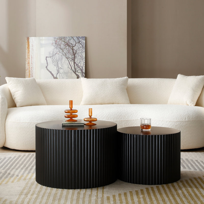 Ensemble de tables basses Nesting, Noir