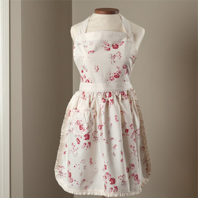 Sarah Floral Cotton Bib Apron